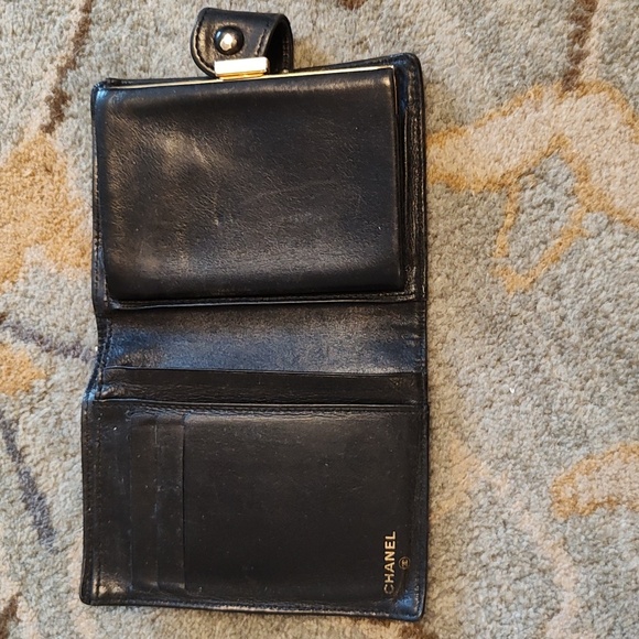 Vintage Chanel wallet black leather - Picture 3 of 9
